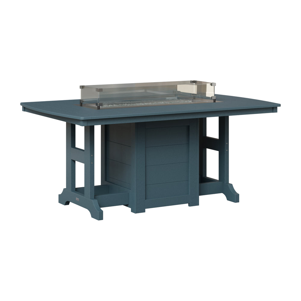 Berlin Gardens Garden Classic Standard Top 44" x 72" Rectangular Fire Dining Table