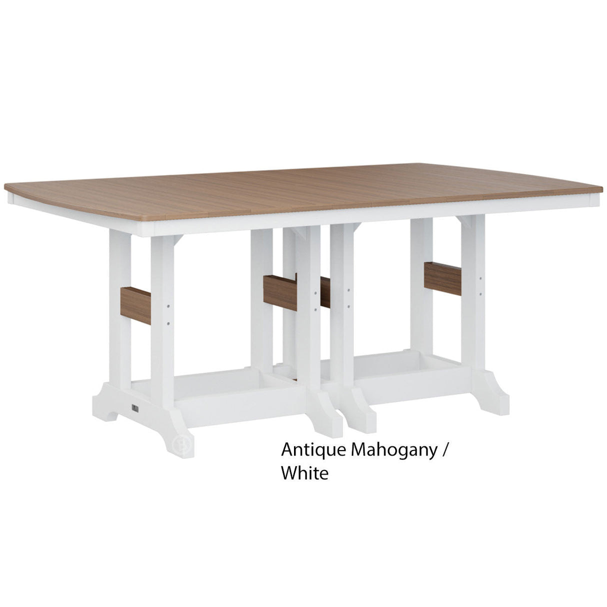 Berlin Gardens Garden Classic Standard Top 44" x 72" Rectangular Counter Table