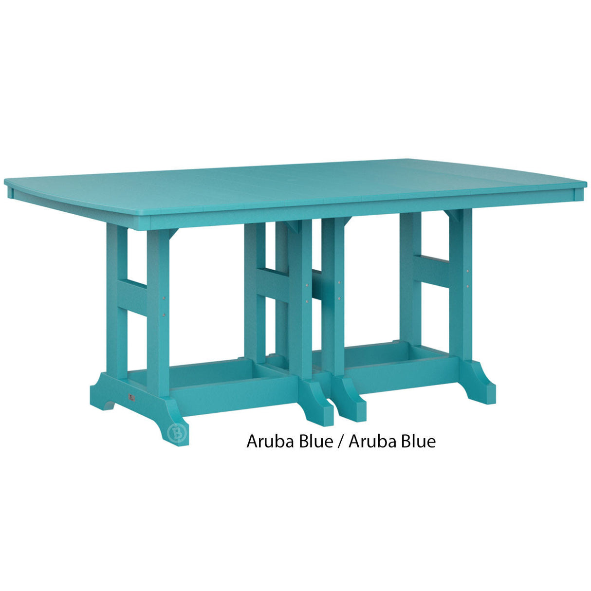 Berlin Gardens Garden Classic Standard Top 44" x 72" Rectangular Counter Table