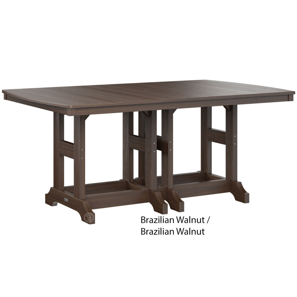 Berlin Gardens Garden Classic Standard Top 44" x 72" Rectangular Counter Table