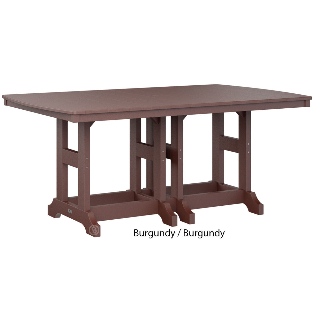 Berlin Gardens Garden Classic Standard Top 44" x 72" Rectangular Counter Table