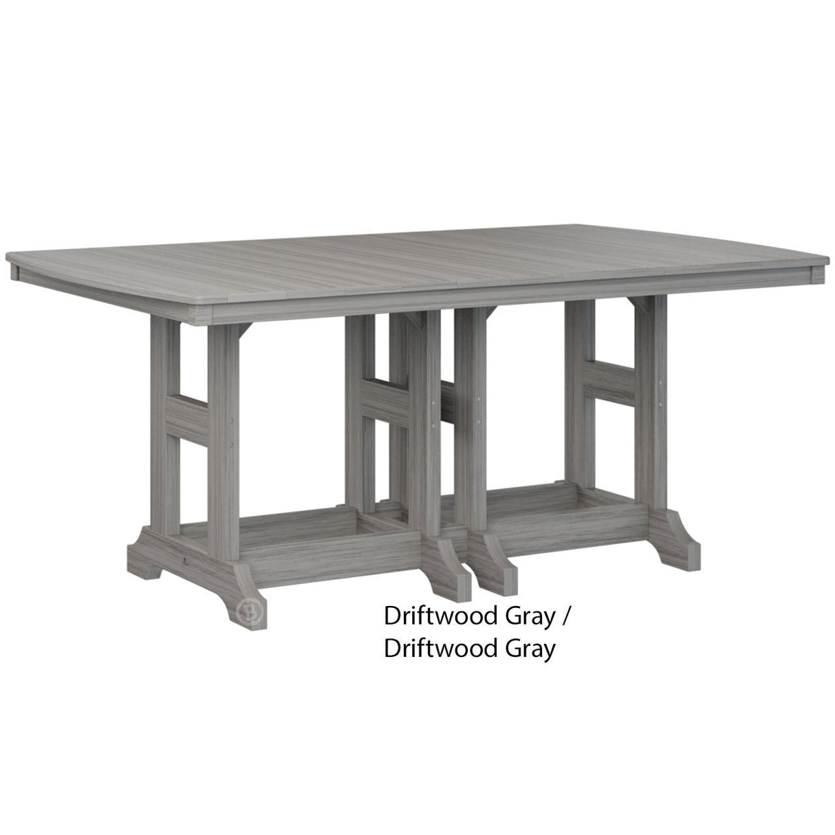 Berlin Gardens Garden Classic Standard Top 44" x 72" Rectangular Counter Table