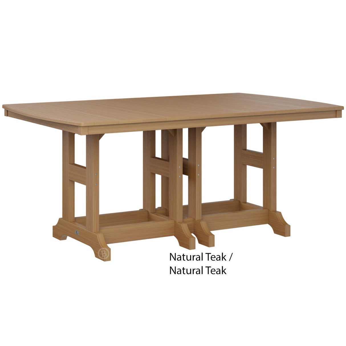 Berlin Gardens Garden Classic Standard Top 44" x 72" Rectangular Counter Table
