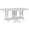 Berlin Gardens Garden Classic Standard Top 44" x 72" Rectangular Counter Table