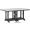 Berlin Gardens Garden Classic Standard Top 44" x 72" Rectangular Dining Table