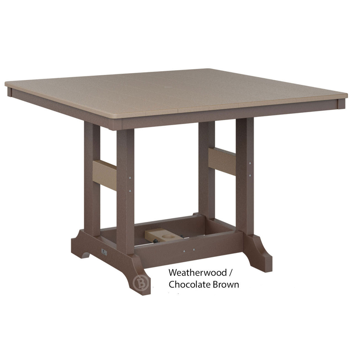 Berlin Gardens Garden Classic Standard Top 44" Square Bar Table