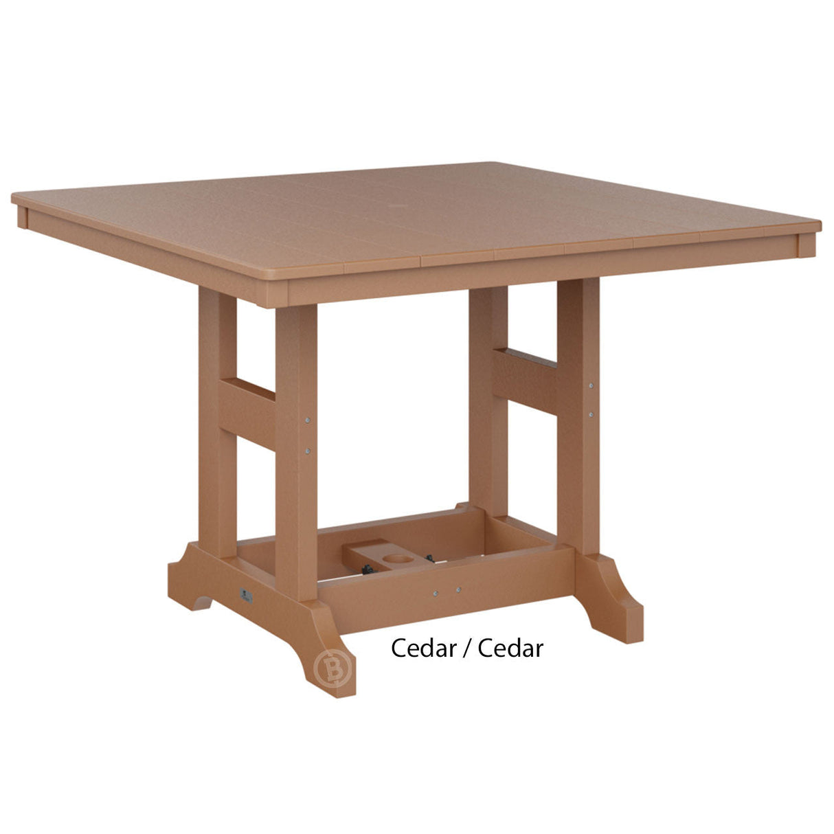Berlin Gardens Garden Classic Standard Top 44" Square Dining Table