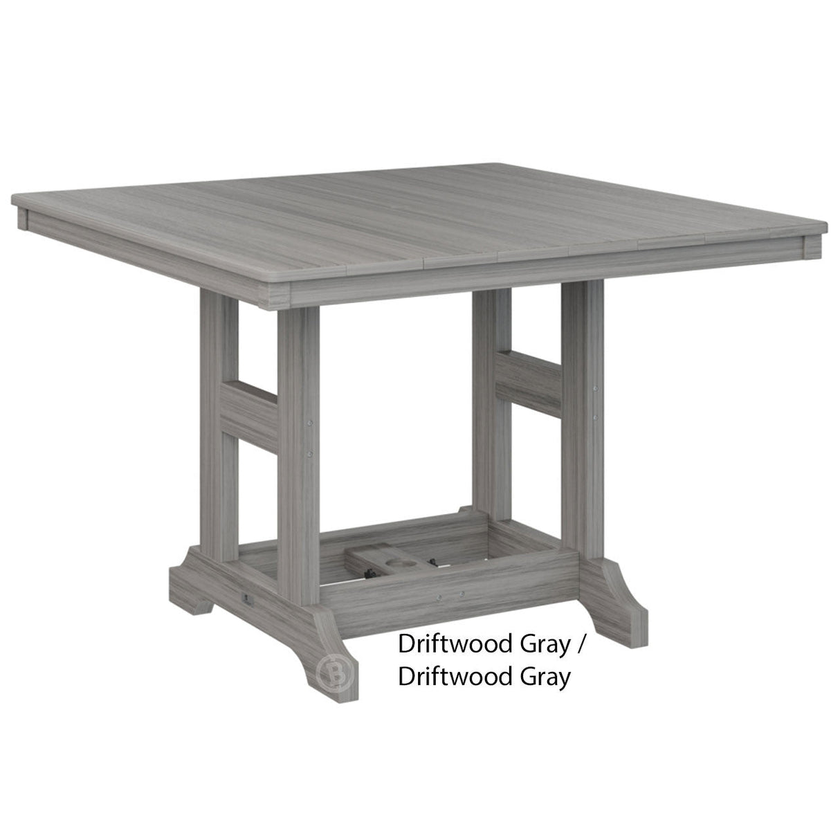 Berlin Gardens Garden Classic Standard Top 44" Square Dining Table