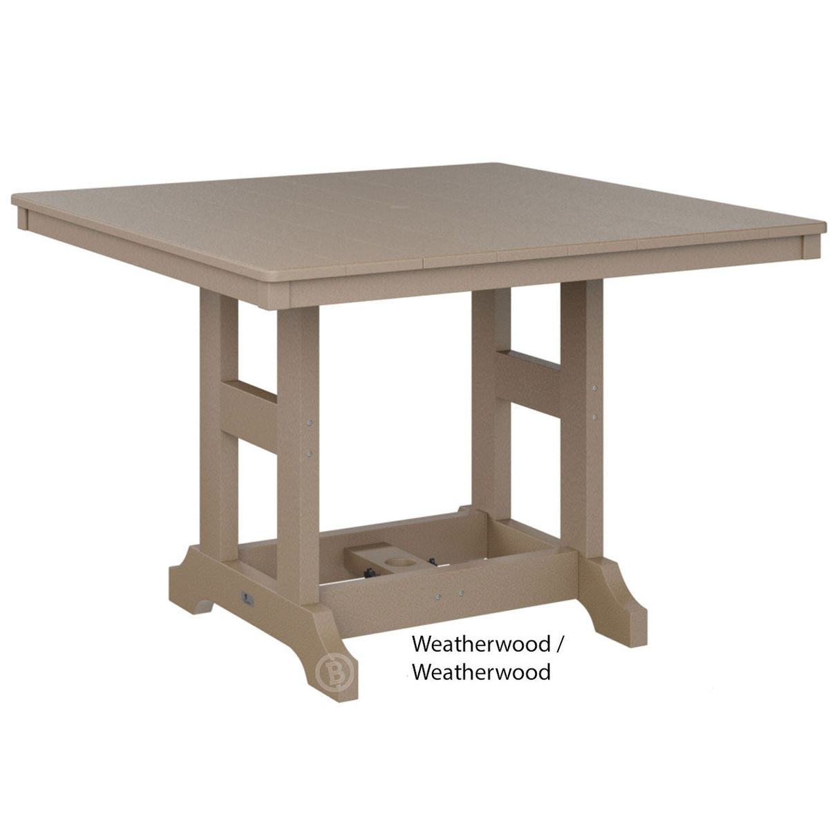 Berlin Gardens Garden Classic Standard Top 44" Square Dining Table
