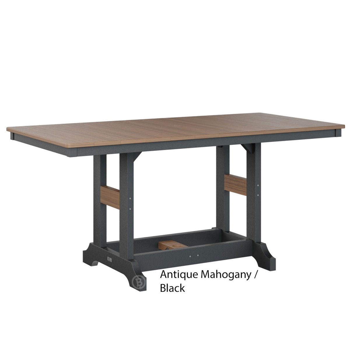 Berlin Gardens Garden Classic Standard Top 33" x 66" Rectangular Dining Table