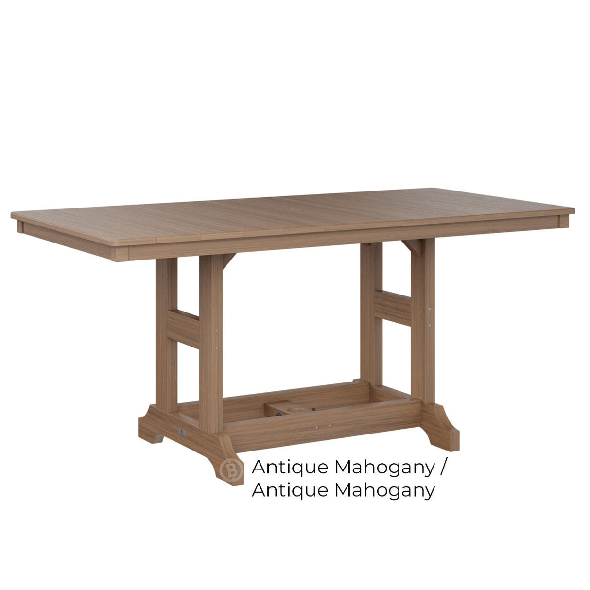 Berlin Gardens Garden Classic Standard Top 33" x 66" Rectangular Dining Table