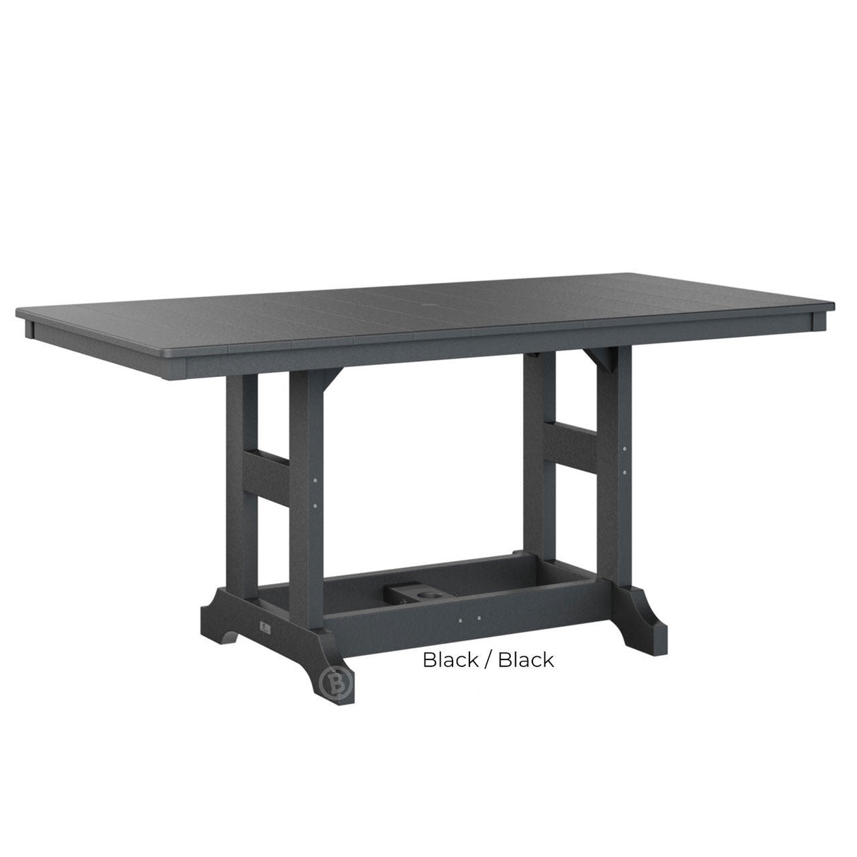 Berlin Gardens Garden Classic Standard Top 33" x 66" Rectangular Dining Table