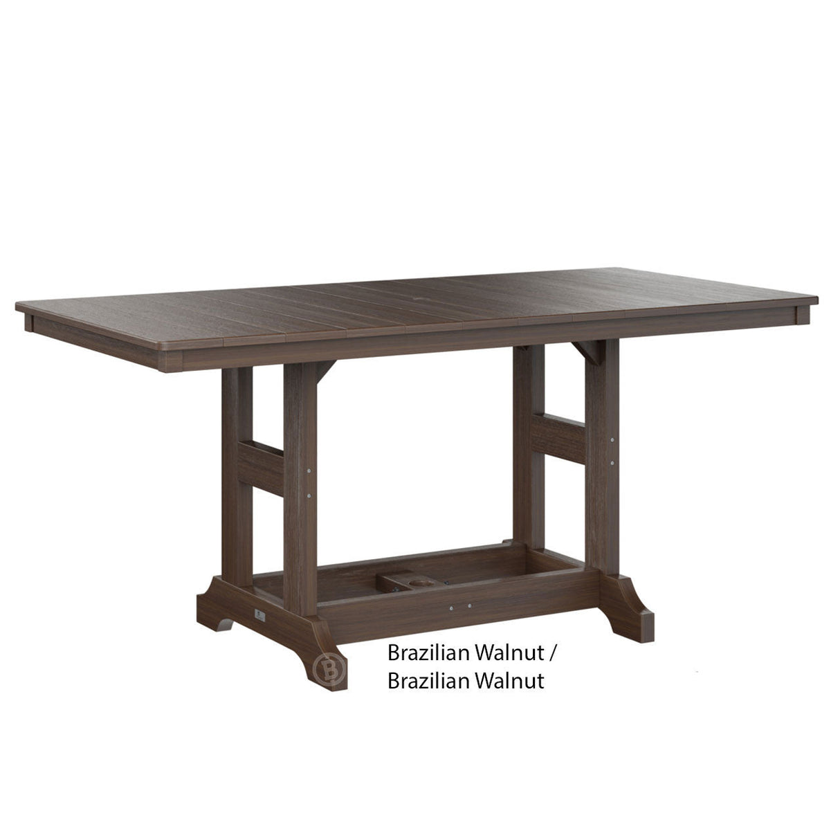 Berlin Gardens Garden Classic Standard Top 33" x 66" Rectangular Dining Table