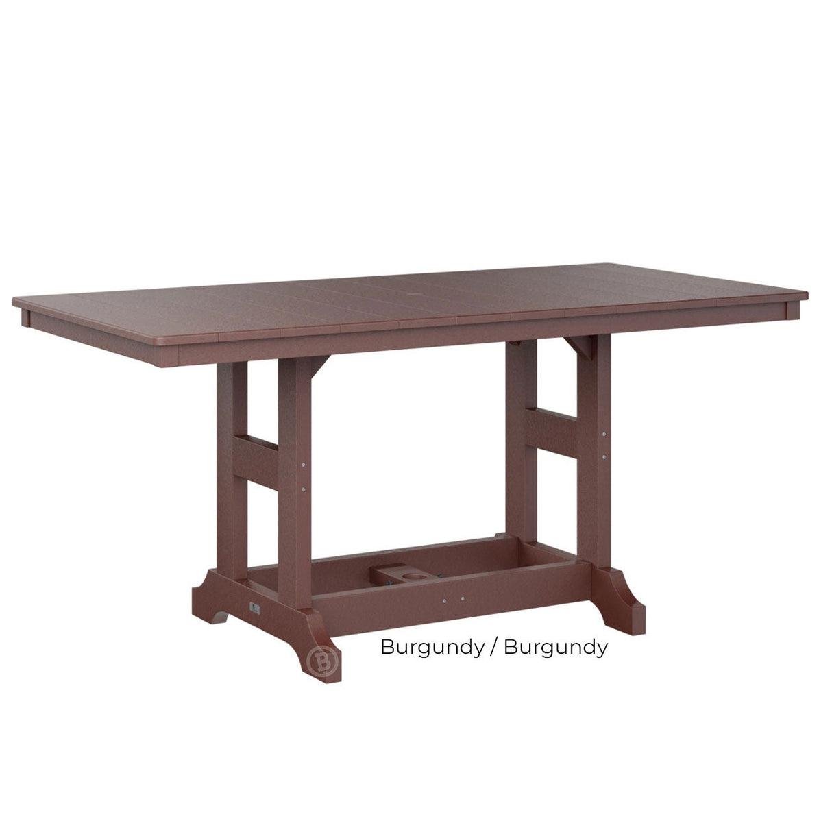 Berlin Gardens Garden Classic Standard Top 33" x 66" Rectangular Dining Table