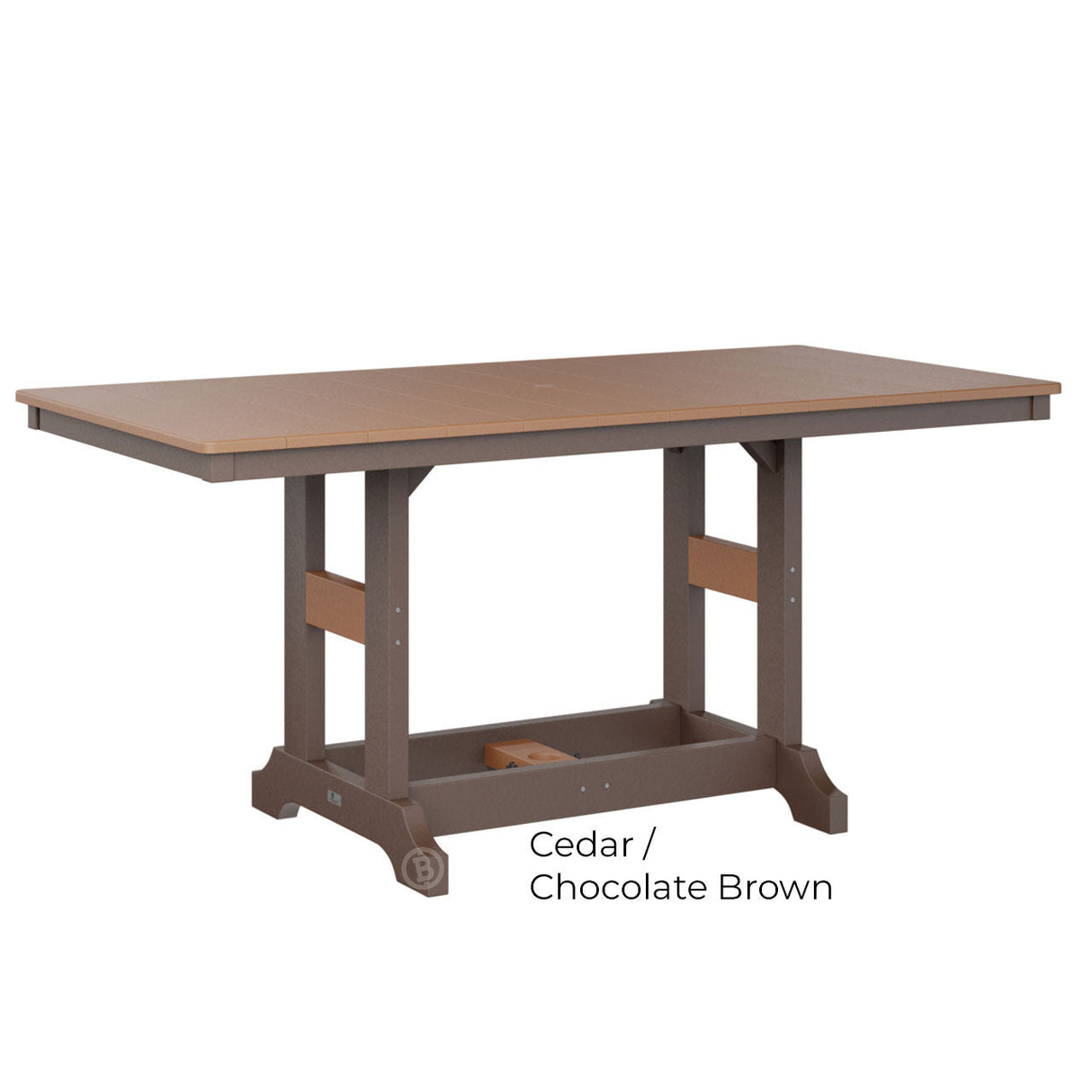 Berlin Gardens Garden Classic Standard Top 33" x 66" Rectangular Dining Table