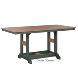 Berlin Gardens Garden Classic Standard Top 33" x 66" Rectangular Dining Table