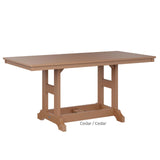 Berlin Gardens Garden Classic Standard Top 33" x 66" Rectangular Dining Table