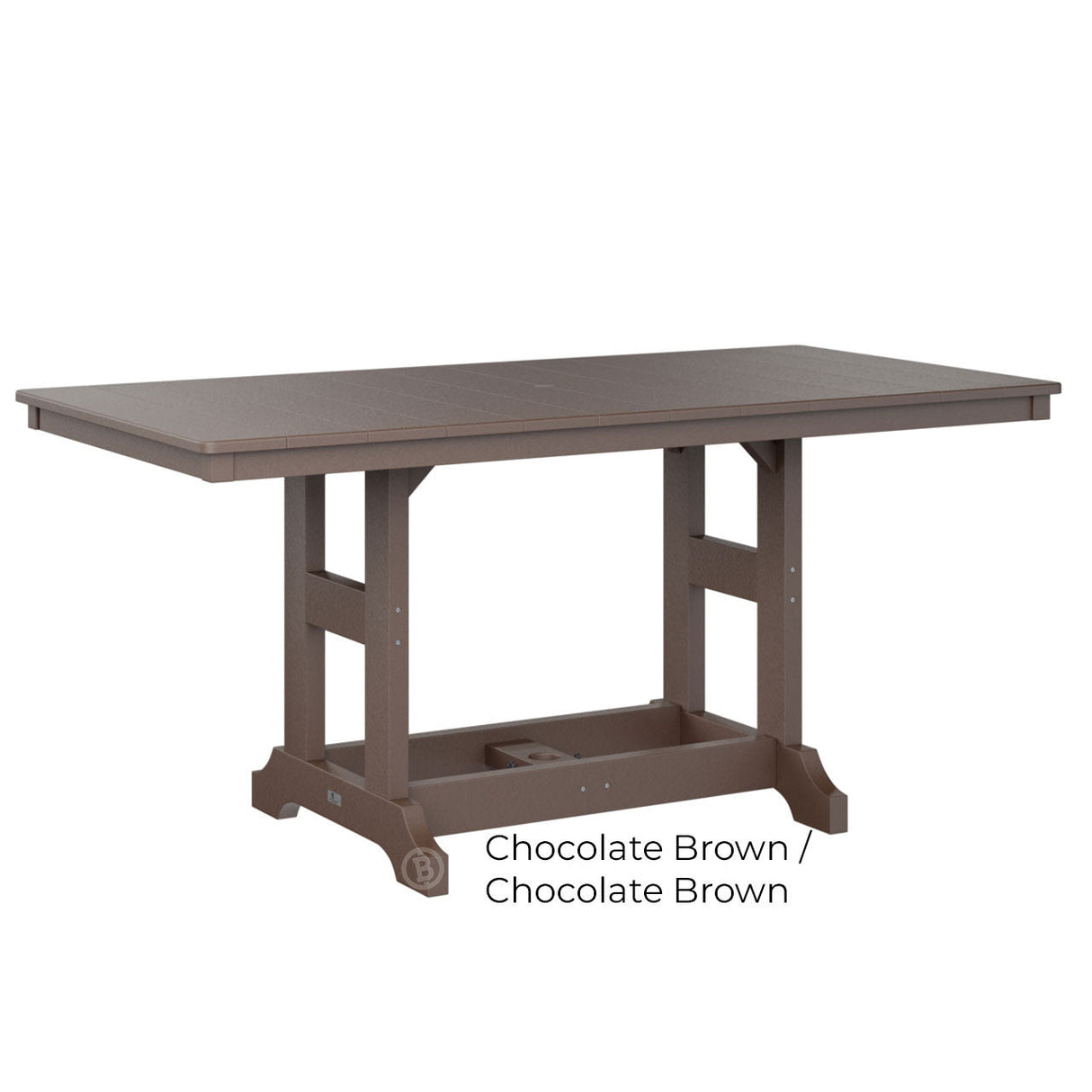 Berlin Gardens Garden Classic Standard Top 33" x 66" Rectangular Dining Table