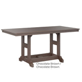 Berlin Gardens Garden Classic Standard Top 33" x 66" Rectangular Dining Table