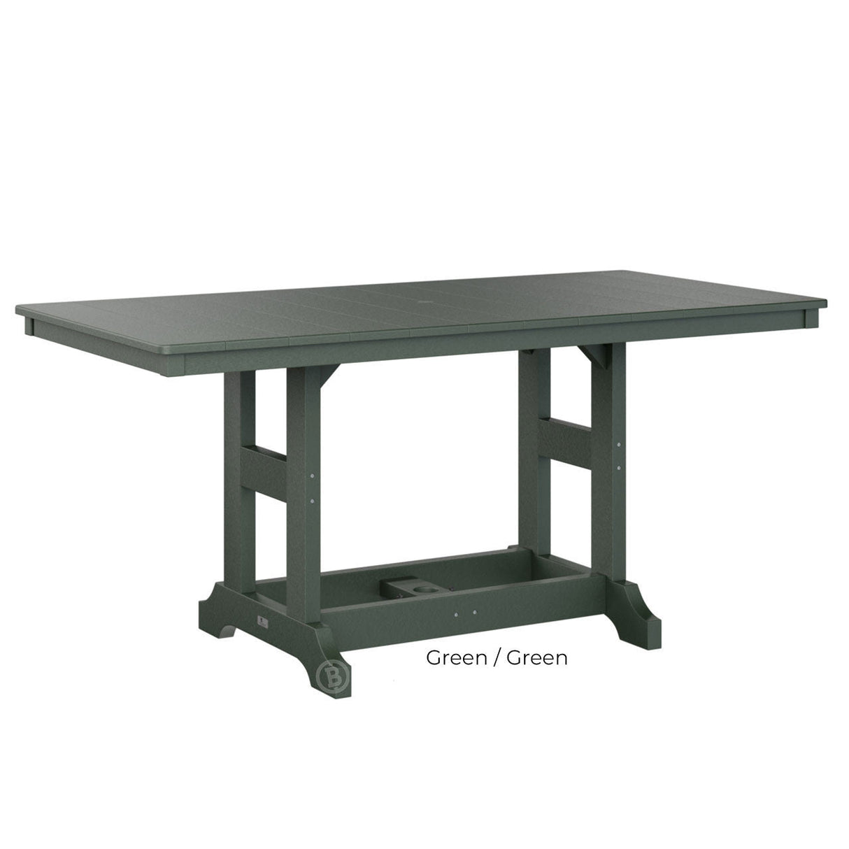 Berlin Gardens Garden Classic Standard Top 33" x 66" Rectangular Dining Table