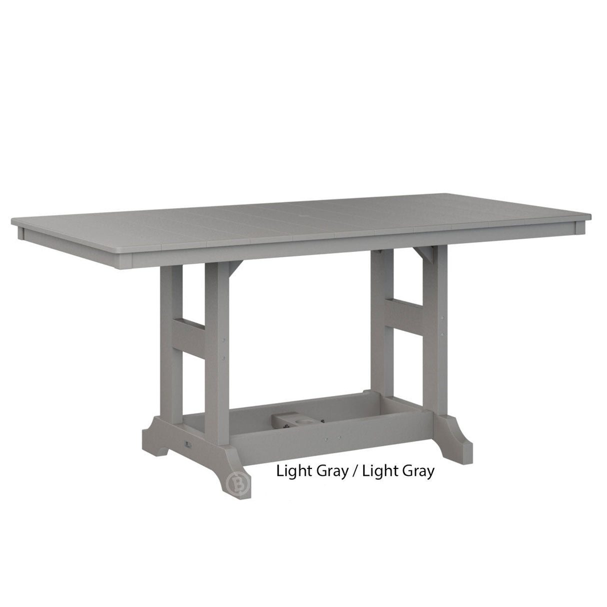 Berlin Gardens Garden Classic Standard Top 33" x 66" Rectangular Dining Table