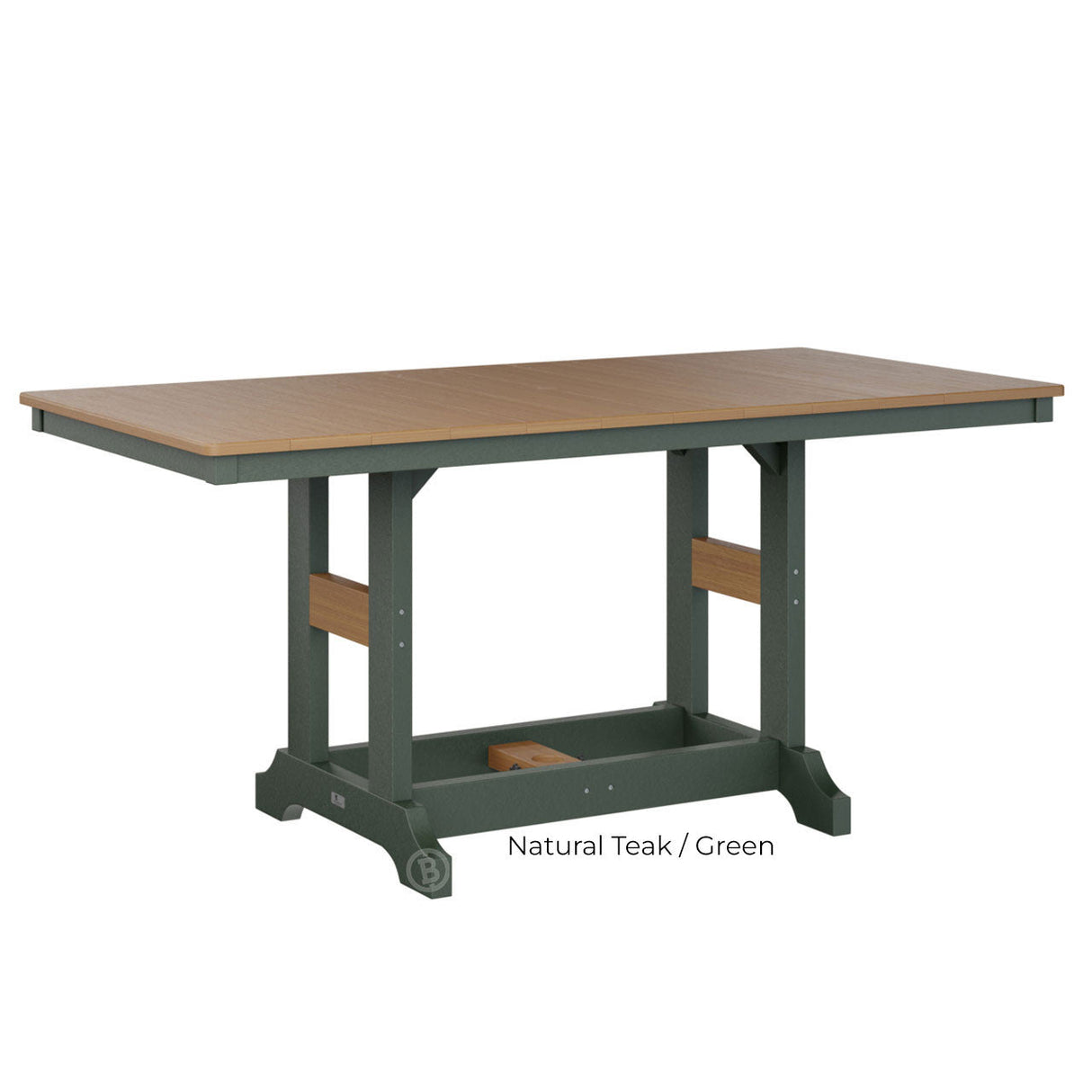 Berlin Gardens Garden Classic Standard Top 33" x 66" Rectangular Dining Table