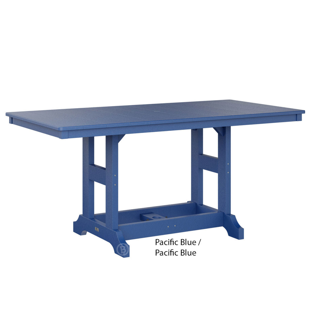 Berlin Gardens Garden Classic Standard Top 33" x 66" Rectangular Dining Table
