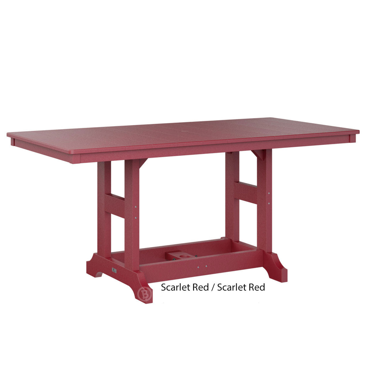 Berlin Gardens Garden Classic Standard Top 33" x 66" Rectangular Dining Table