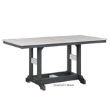 Berlin Gardens Garden Classic Standard Top 33" x 66" Rectangular Dining Table
