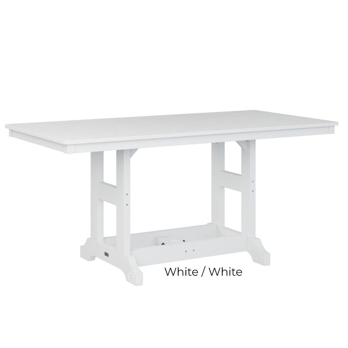 Berlin Gardens Garden Classic Standard Top 33" x 66" Rectangular Dining Table