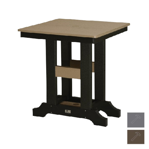 Berlin Gardens Garden Classic 28" Square Bar Table with Hammered Top