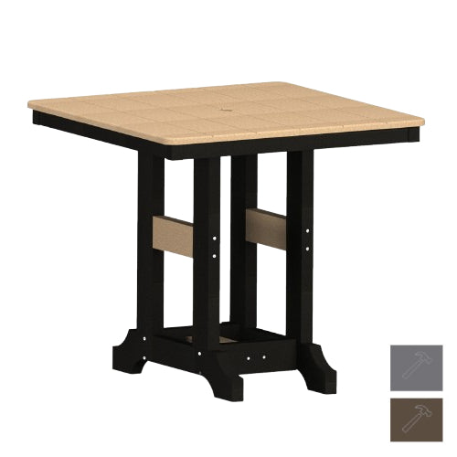 Berlin Gardens Garden Classic 33" Square Bar Table with Hammered Top