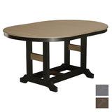 Berlin Gardens Garden Classic 44" x 64" Oblong Bar Table with Hammered Top