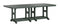 Berlin Gardens Garden Classic Standard Top 44" x 96" Rectangular Bar Table