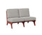 Berlin Gardens Hartley Love Seat with Holland Cushion