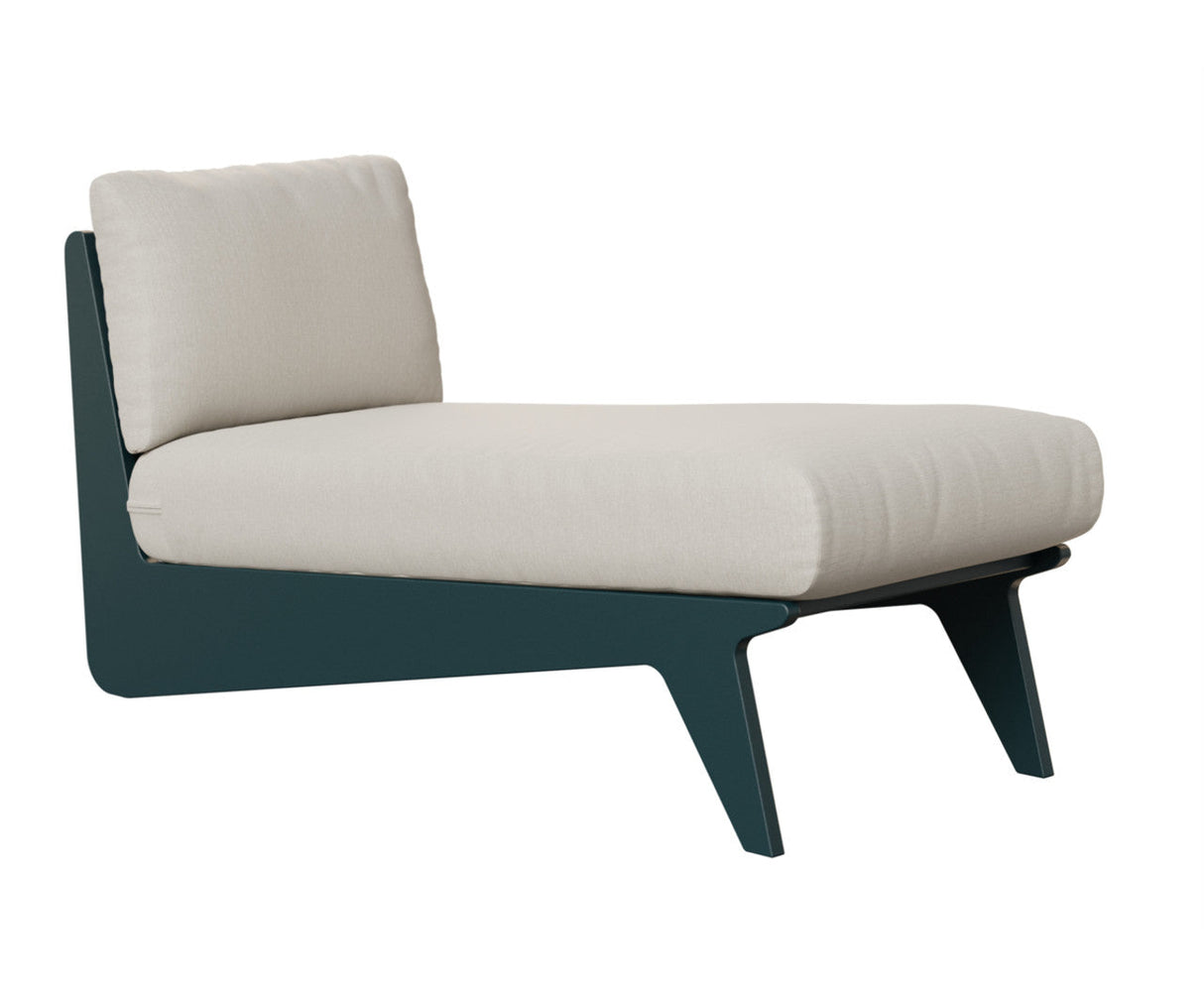 Berlin Gardens Holland Chaise with Holland Cushion