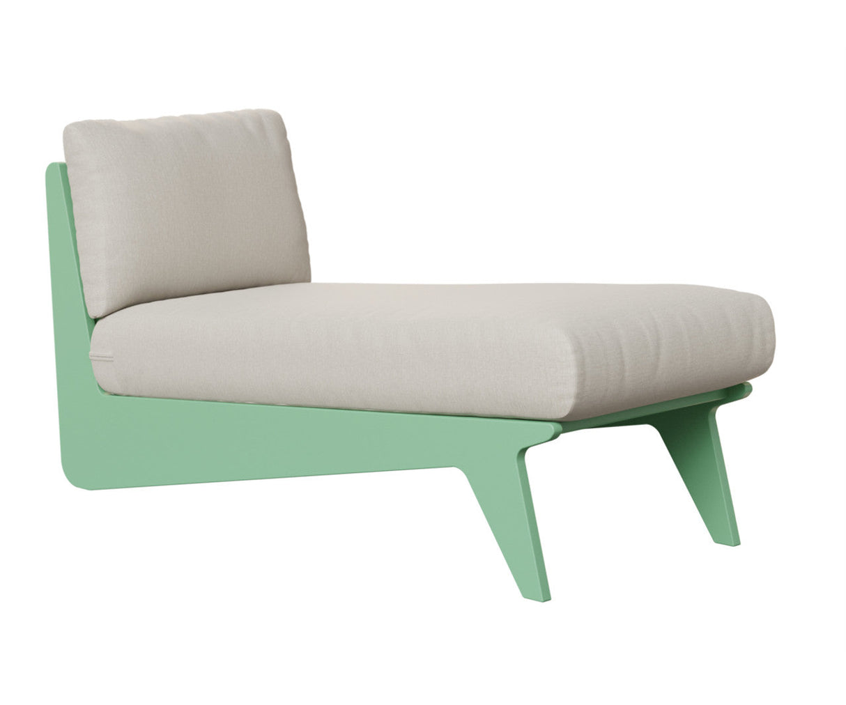 Berlin Gardens Holland Chaise with Holland Cushion