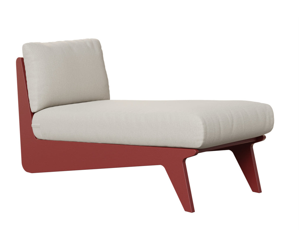 Berlin Gardens Holland Chaise with Holland Cushion