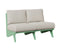 Berlin Gardens Holland Love Seat with Holland Cushion