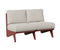 Berlin Gardens Holland Love Seat with Holland Cushion