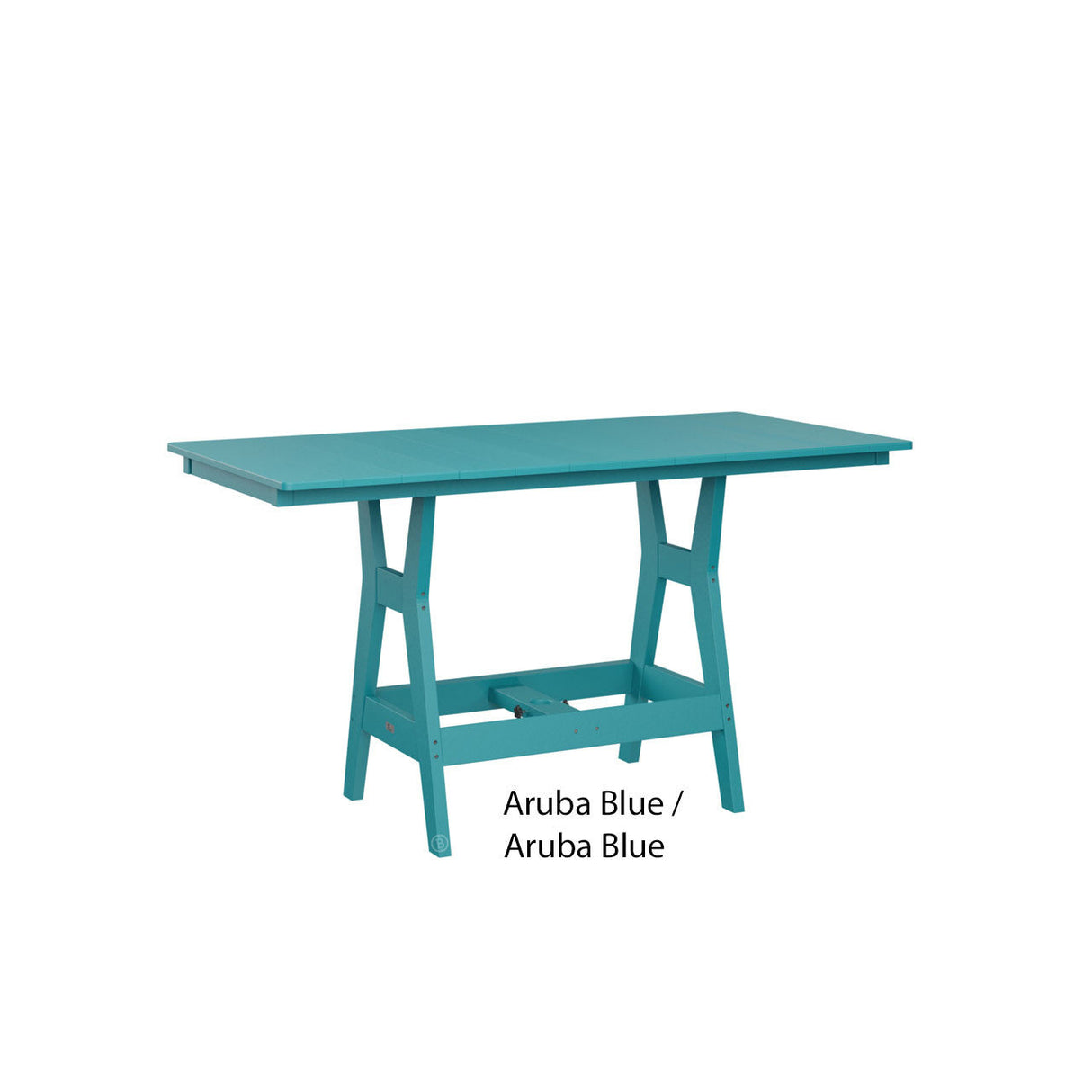Berlin Gardens Harbor 33" x 66" Rectangular Bar Table