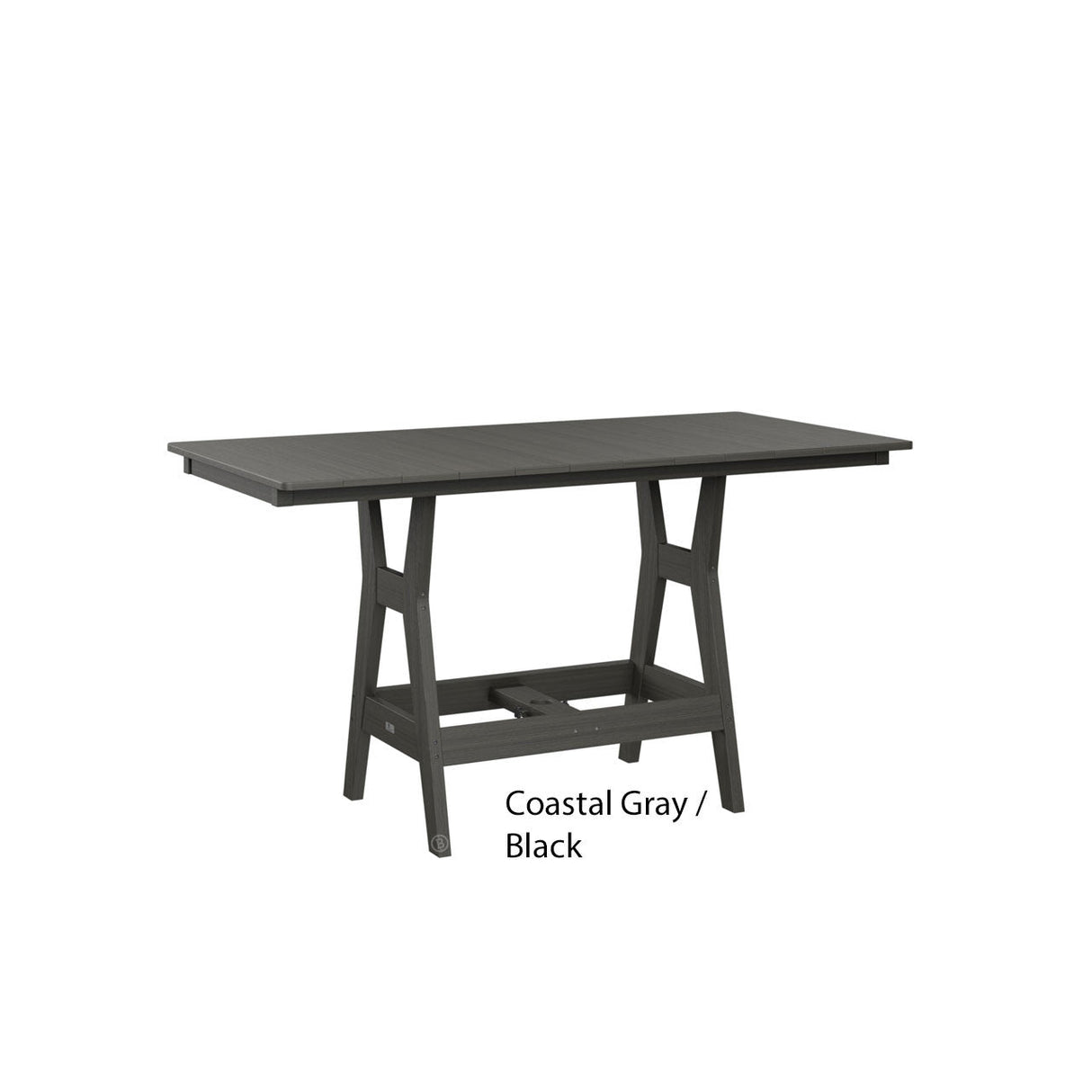 Berlin Gardens Harbor 33" x 66" Rectangular Bar Table