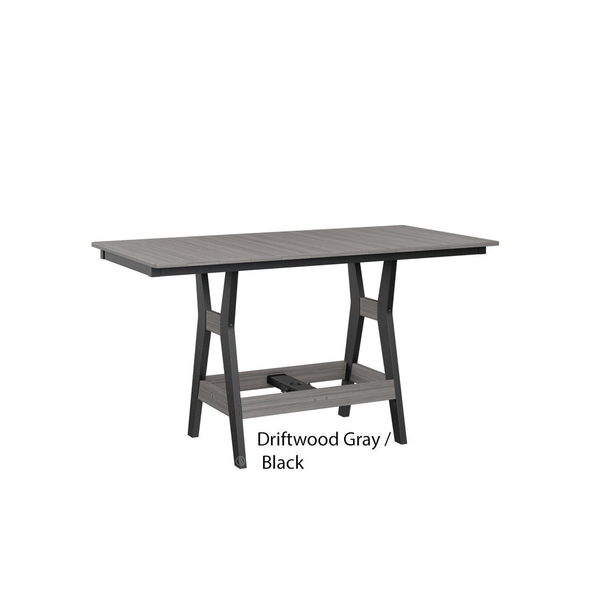 Berlin Gardens Harbor 33" x 66" Rectangular Bar Table