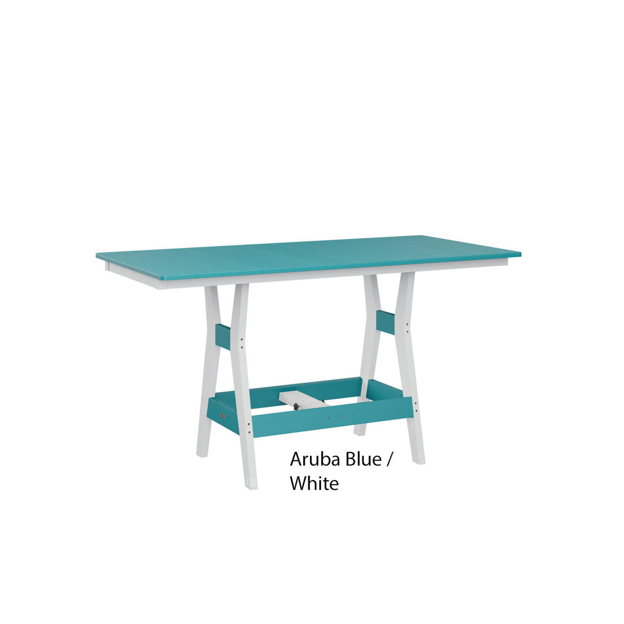 Berlin Gardens Harbor Counter Tables Standard Top 33" x 66" Rectangular Counter Table
