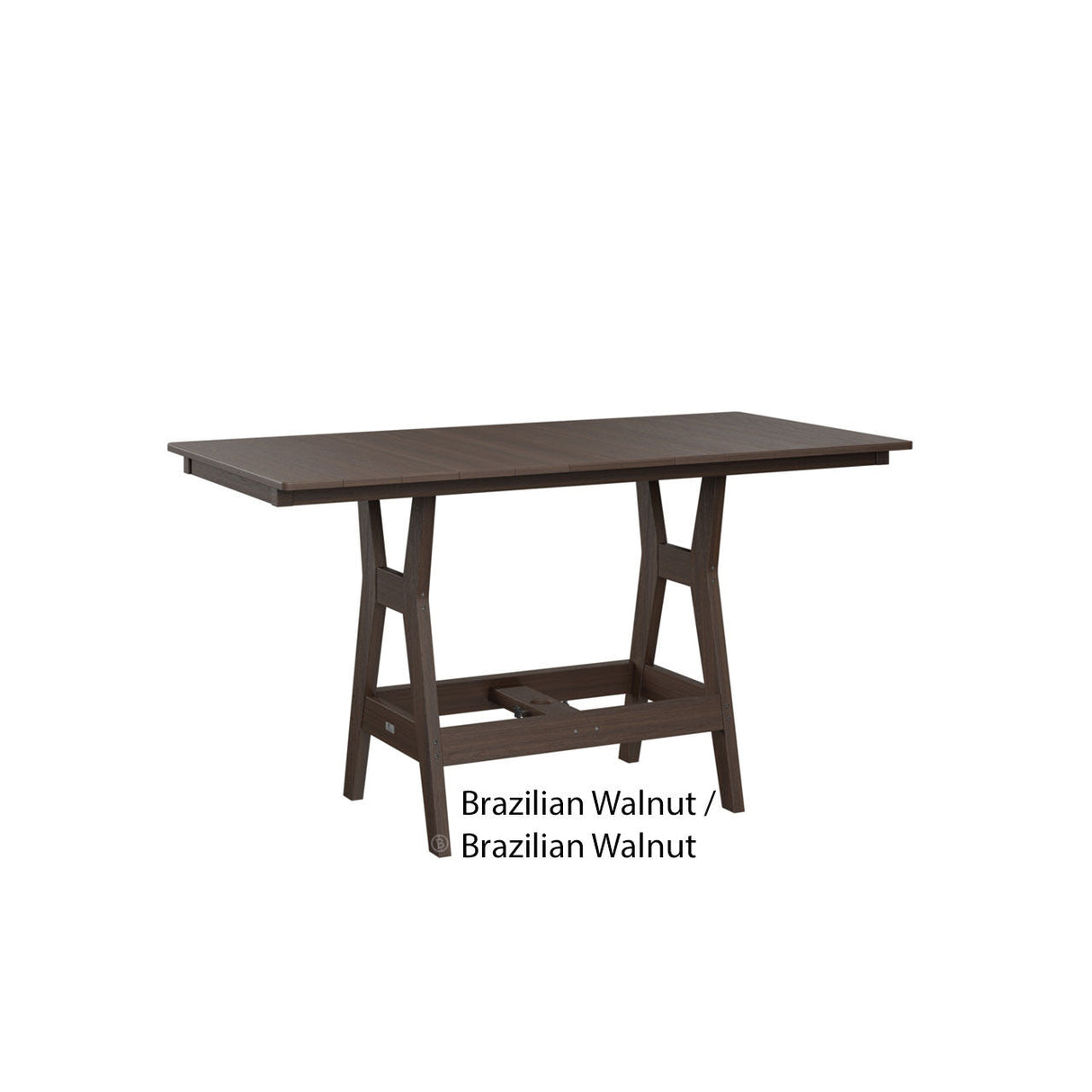 Berlin Gardens Harbor Counter Tables Standard Top 33" x 66" Rectangular Counter Table