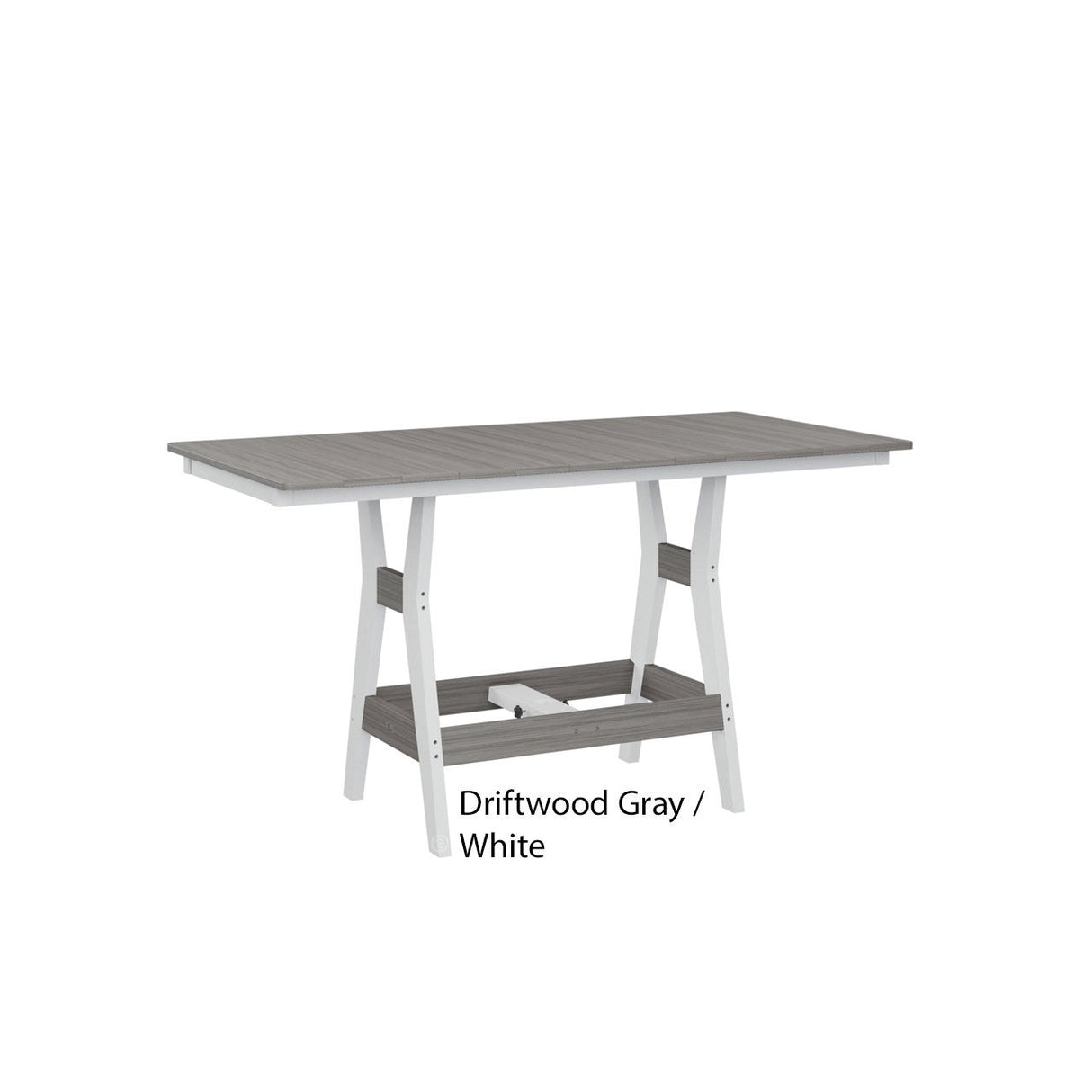 Berlin Gardens Harbor Counter Tables Standard Top 33" x 66" Rectangular Counter Table