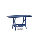 Berlin Gardens Harbor Counter Tables Standard Top 33" x 66" Rectangular Counter Table