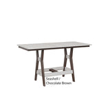 Berlin Gardens Harbor Counter Tables Standard Top 33" x 66" Rectangular Counter Table