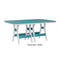 Berlin Gardens Harbor Counter Tables Standard Top 44" x 72" Rectangular Counter Table
