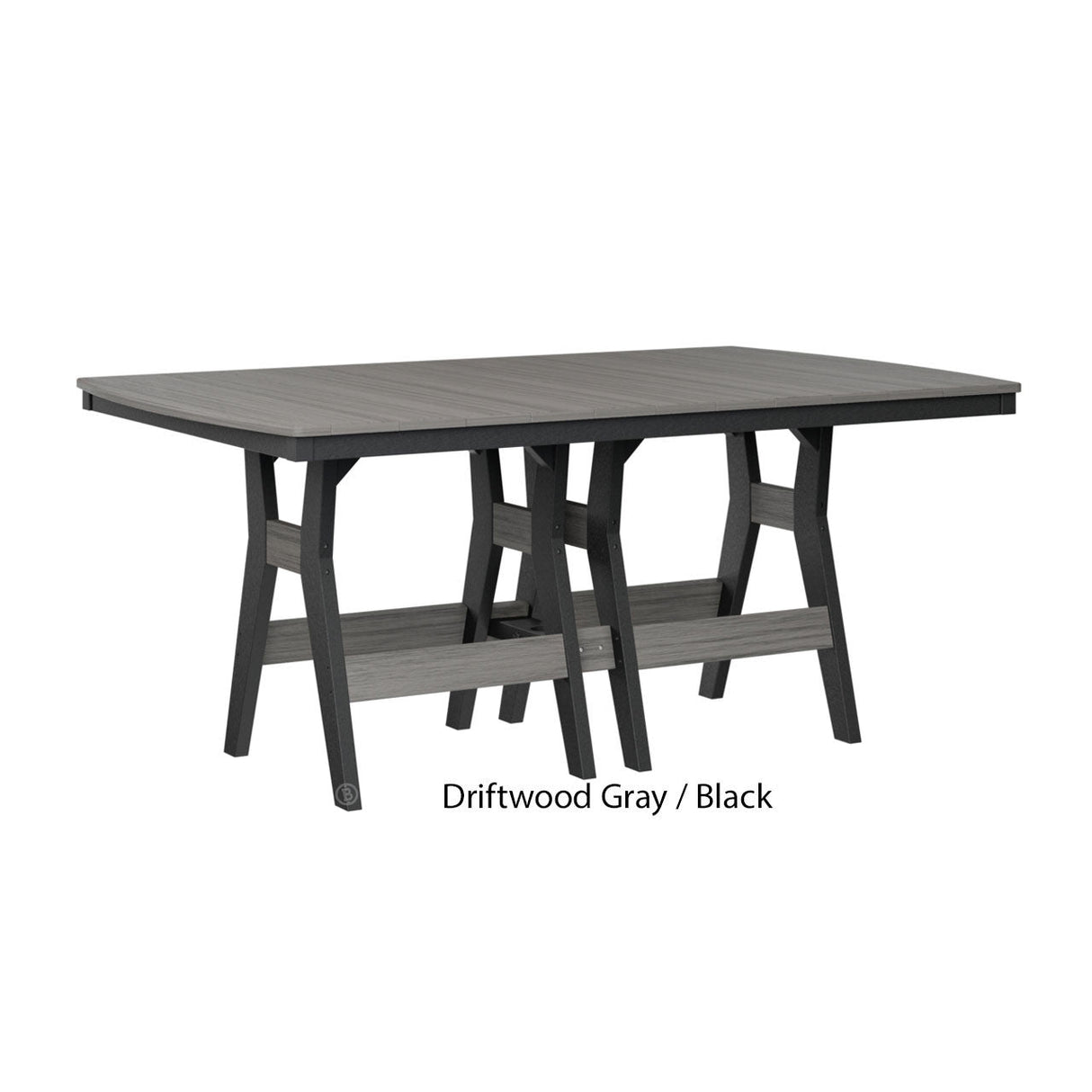 Berlin Gardens Harbor Counter Tables Standard Top 44" x 72" Rectangular Counter Table
